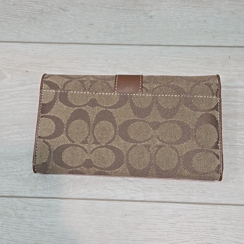Unbranded Women Logo Signature Wallet Canvas